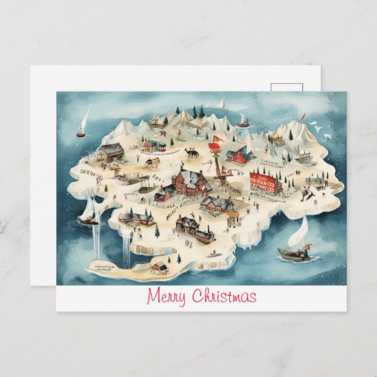  kerst briefkaart (Voorkant / Achterkant)