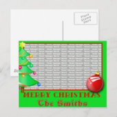  kerst Briefkaart (Voorkant / Achterkant)