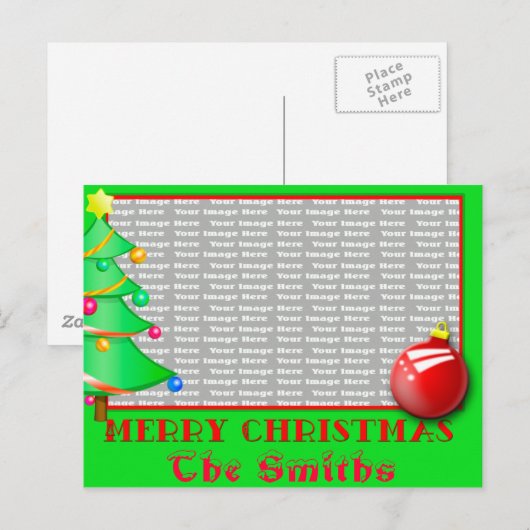  kerst Briefkaart (Voorkant / Achterkant)