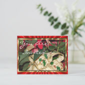 Kerst Briefkaart-aanpassen Uitnodiging Briefkaart (Staand voorkant)