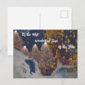 Kerst Briefkaart Abstracte Schilderij (Voorkant / Achterkant)