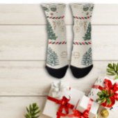 Kerst  Briefkaart Custom Crew Sock Sokken