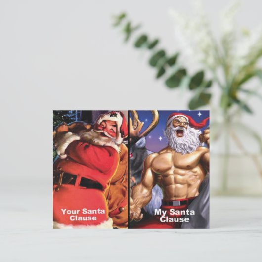 Kerst Briefkaart - Gym Motivatie (Staand voorkant)