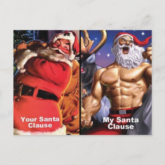 Kerst Briefkaart - Gym Motivatie (Voorkant)