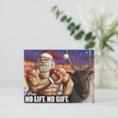 Kerst Briefkaart - Gym Motivatie (Staand voorkant)