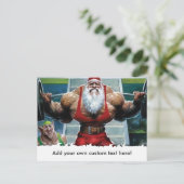 Kerst Briefkaart - Gym Motivatie (Staand voorkant)