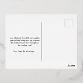 Kerst Briefkaart, Kerst Folie Kaart (Achterkant)