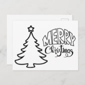 Kerst Briefkaart - kleur en verzenden (Voorkant / Achterkant)