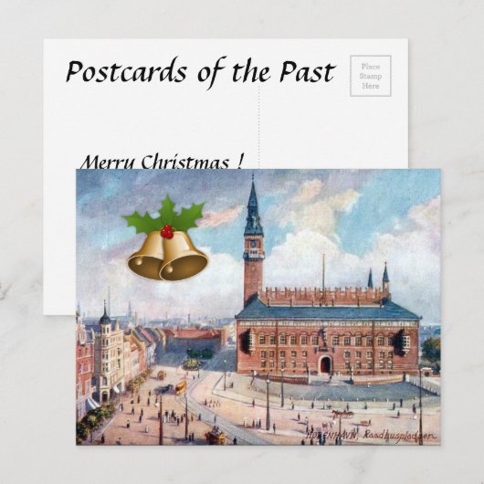 Kerst Briefkaart - Kopenhagen (Voorkant / Achterkant)