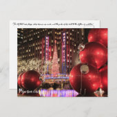 Kerst Briefkaart NYC - New York (Voorkant / Achterkant)