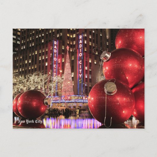 Kerst Briefkaart NYC - New York (Voorkant)