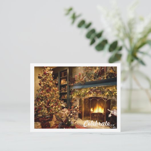 Kerst Briefkaart (SJABLOON) (Staand voorkant)