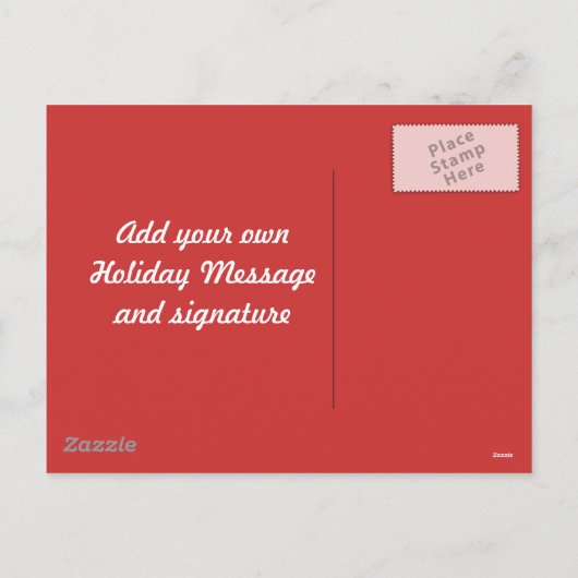 Kerst Briefkaart (SJABLOON) (Achterkant)