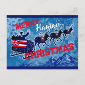 Kerst-briefkaart van Merry Hawaii Feestdagenkaart (Voorkant)