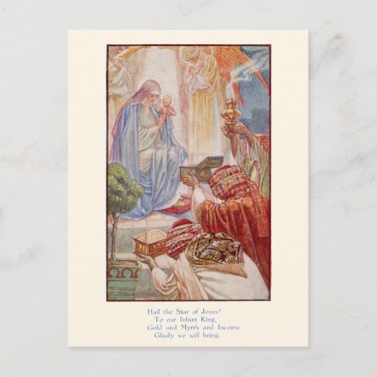 Kerst Briefkaart - Wijze Mannen (Voorkant)