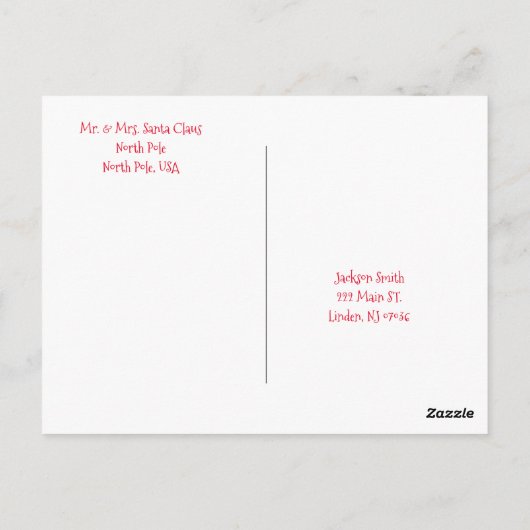 Kerst Briefkaarten Geloven Sneeuwman (Achterkant)