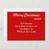 Kerst-briefkaarten met lange afstand feestdagenkaart (Voorkant / Achterkant)