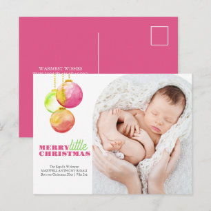 Kerst Briefkaarten Modern Merry & Bright Foto