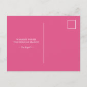 Kerst Briefkaarten Modern Merry & Bright Foto (Achterkant)