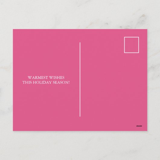 Kerst Briefkaarten Modern Merry & Bright Foto (Achterkant)