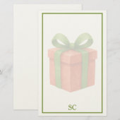 kerst-Briefpapier Briefpapier (Voorkant / Achterkant)