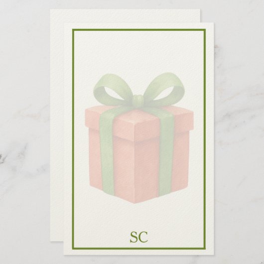 kerst-Briefpapier Briefpapier (Voorkant / Achterkant)