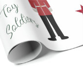 Kerst Britse Speelgoed Soldiers Stars Cadeaupapier (Rol Hoek)