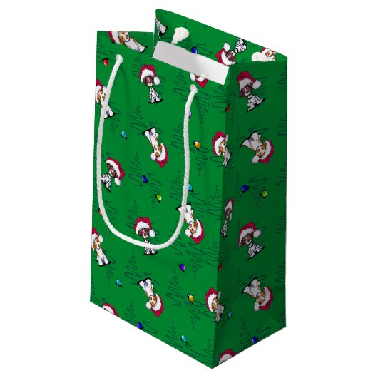 Kerst Brittanies Klein Cadeauzakje (Achterkant Gekanteld)
