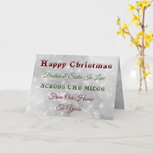 Kerst Broer & Zus in de wet Over de mijlen Kaart (Gele Bloem)