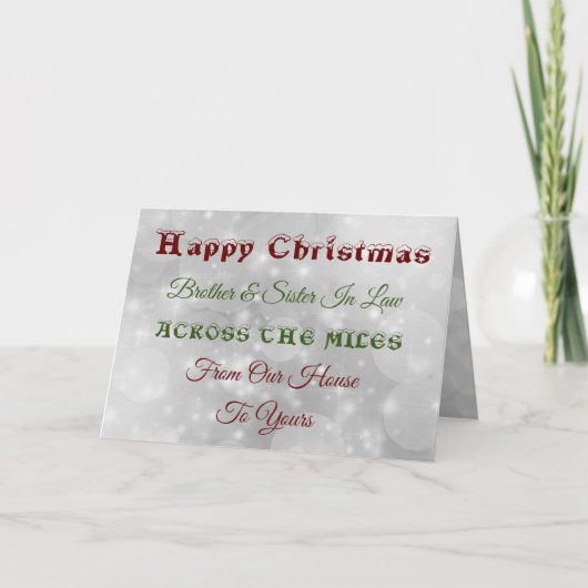 Kerst Broer & Zus in de wet Over de mijlen Kaart (Voorkant)