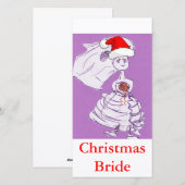 Kerst Bruid Feestdagenkaart (Voorkant / Achterkant)