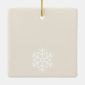 Kerst & Bruid Kerstelijke Bruiloft Feest Keramisch Ornament (Achterkant)