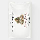 Kerst Bruidsfeest Borrelthee Verwelkoming Spandoek (Verticaal)