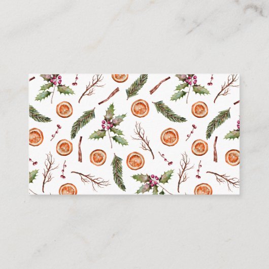 Kerst Bruidsfeest Recept Verzoek Informatiekaartje (Achterkant)