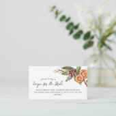 Kerst Bruidsfeest Recept Verzoek Informatiekaartje (Staand voorkant)