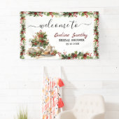 Kerst Bruidsfeest Tea Party Welkom Spandoek (Insitu)