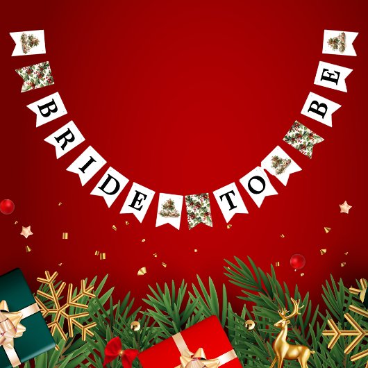 Kerst Bruidsfeest Theepartij Welkom Vlaggetjes