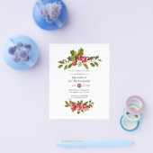 Kerst Bruidsmeisjes Lunch Hollen Uitnodiging Flyer (Enkel)