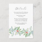 Kerst bruiloft behuizing Kaart Waterverf (Voorkant)