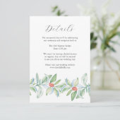 Kerst bruiloft behuizing Kaart Waterverf (Staand voorkant)