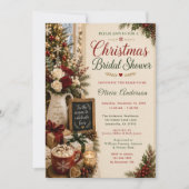 Kerst Bruiloft Borrel Kaart (Voorkant)