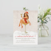 Kerst- Bruiloft Borrel Kaart (Staand voorkant)