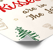 Kerst Bruiloft Borrel Raad Hoeveel Kusjes Poster (Hoek)