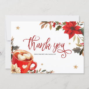Kerst Bruiloft Bridal Shower Dankkaart Kaart