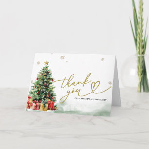 Kerst Bruiloft Bridal Shower Dankkaart Kaart