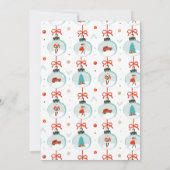 Kerst Bruiloft Bridal Shower Uitnodiging per Post (Achterkant)
