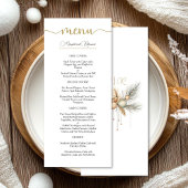 Kerst bruiloft Elegante Winter bruiloft Menu