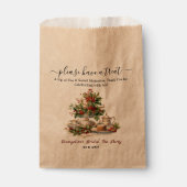 Kerst Bruiloft Feest kerstboom Theetijd Feest Bedankzakje (Voorkant)
