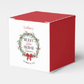 Kerst Bruiloft Feest met Kerstsfeer Bedankdoosjes (Voorkant Zijde)