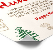 Kerst Bruiloft Feest Ring Jacht Spel Poster (Hoek)
